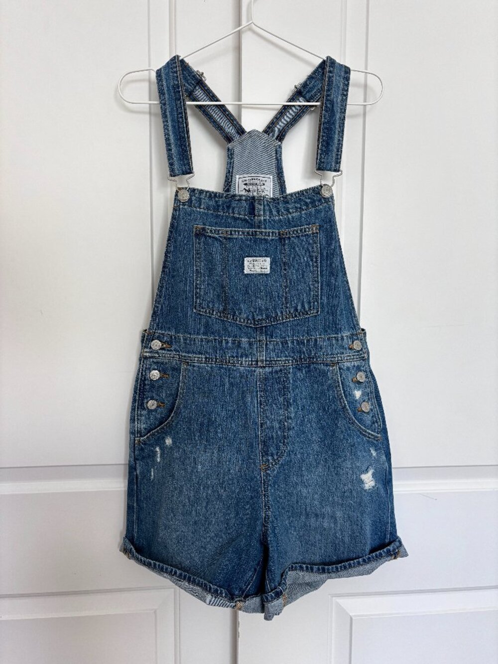 Levi's Denim Overall Shorts S/M